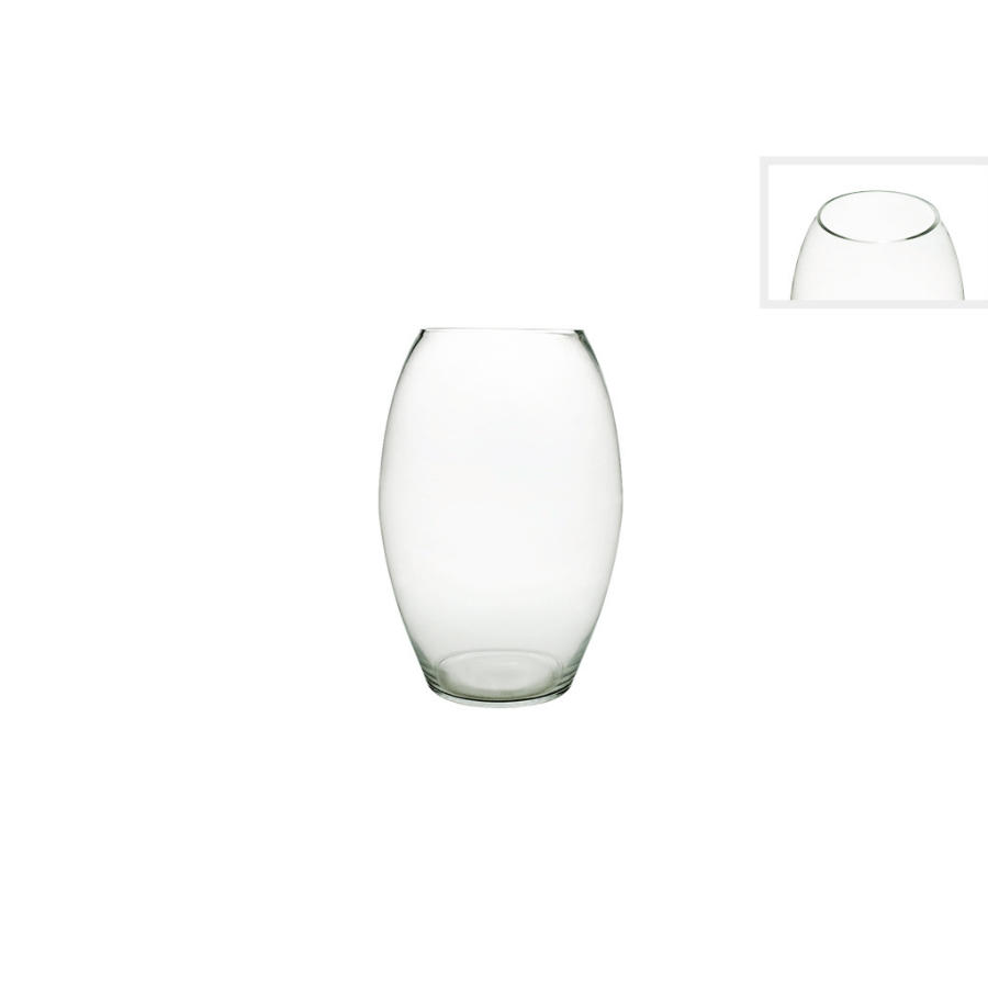 Anfora Trompeta Reversible Plateada Y Negra 41" Grande