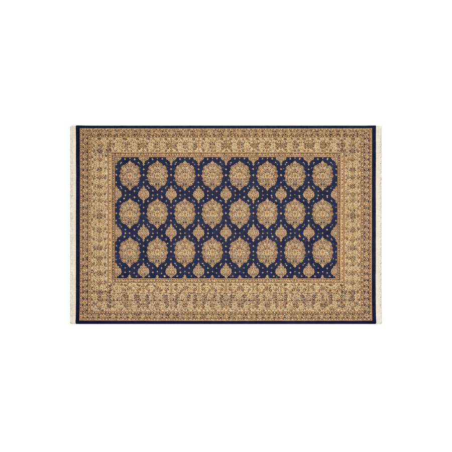 Alfombra Persa Azul Oro 87x63