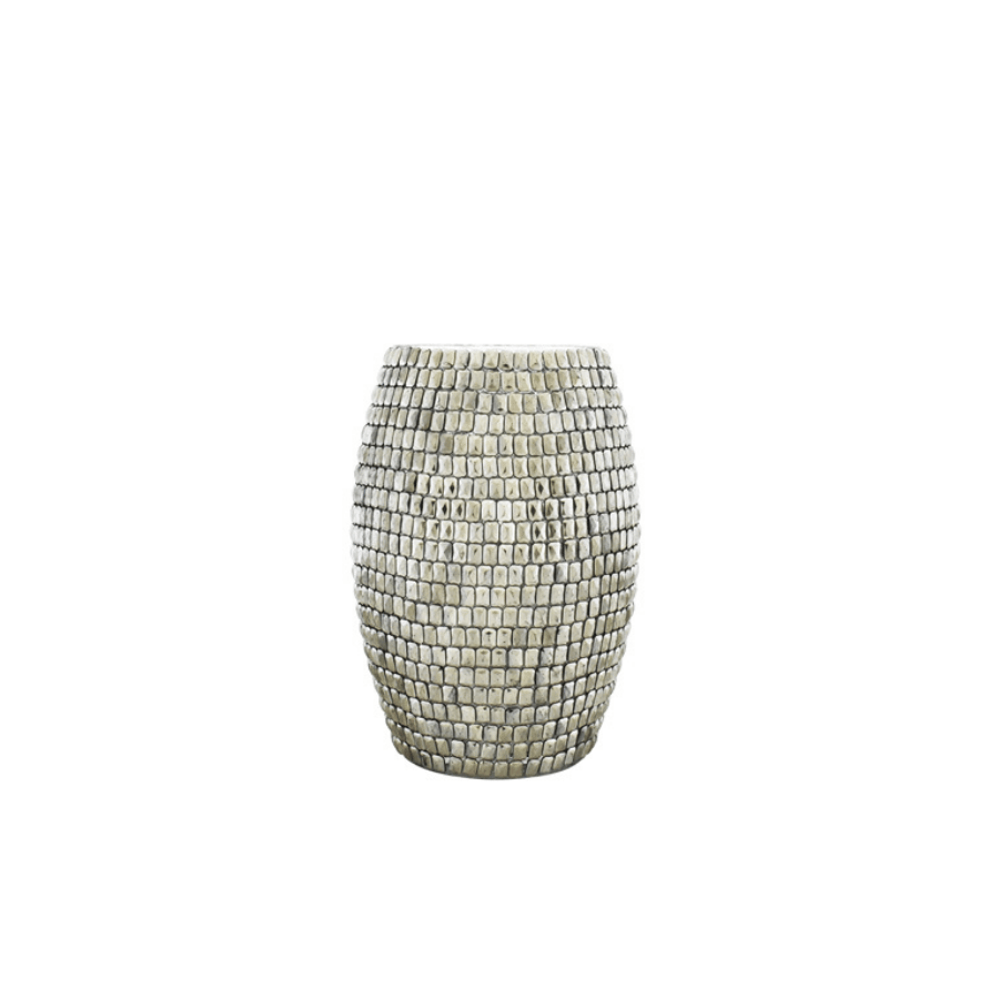 Base Mosaico Plateado Cuello
