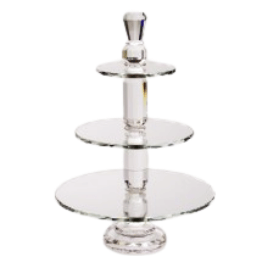 Pie Cristal Diamante Triple