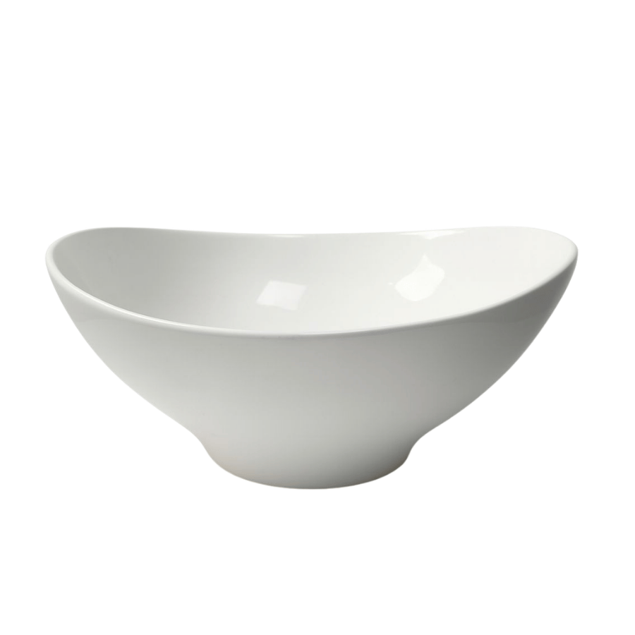 Bowl Porcelana Ch Ovalada Blanca