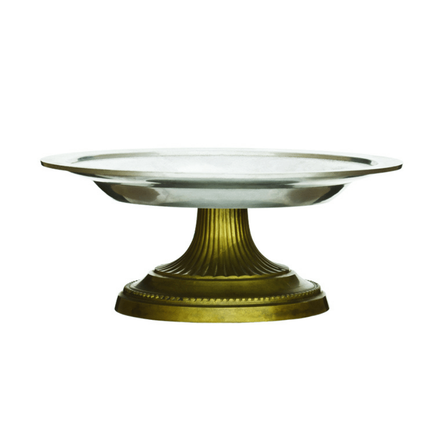 Base Plata Plata Pie Bronce
