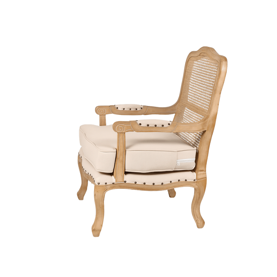 Butaca Madera con Canvas Pajilla