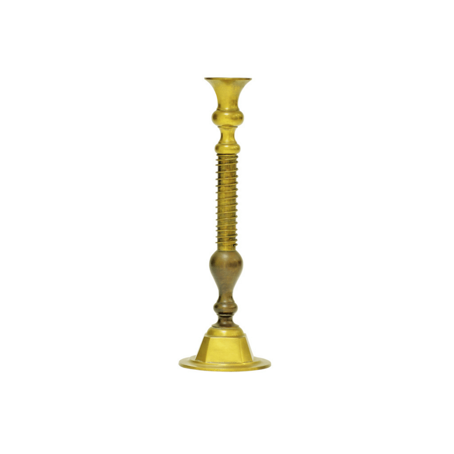 Candelabro Bronce Espiral
