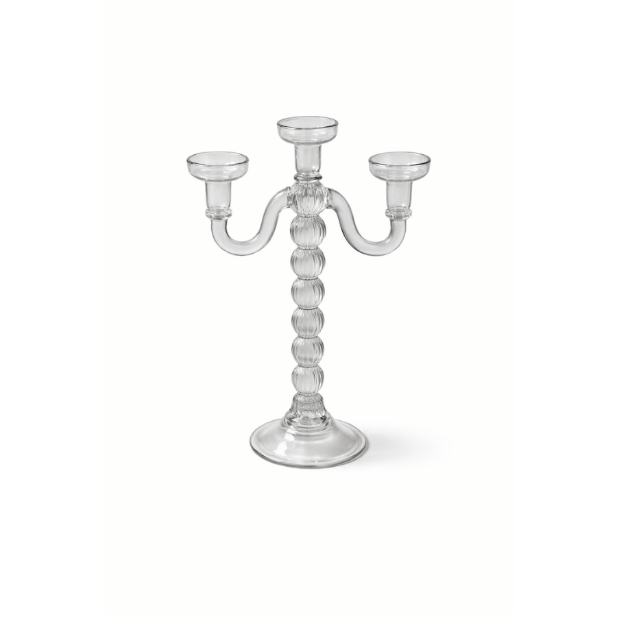 CANDELABRO CRISTAL TRILLADO 3 VELAS 15.5*9