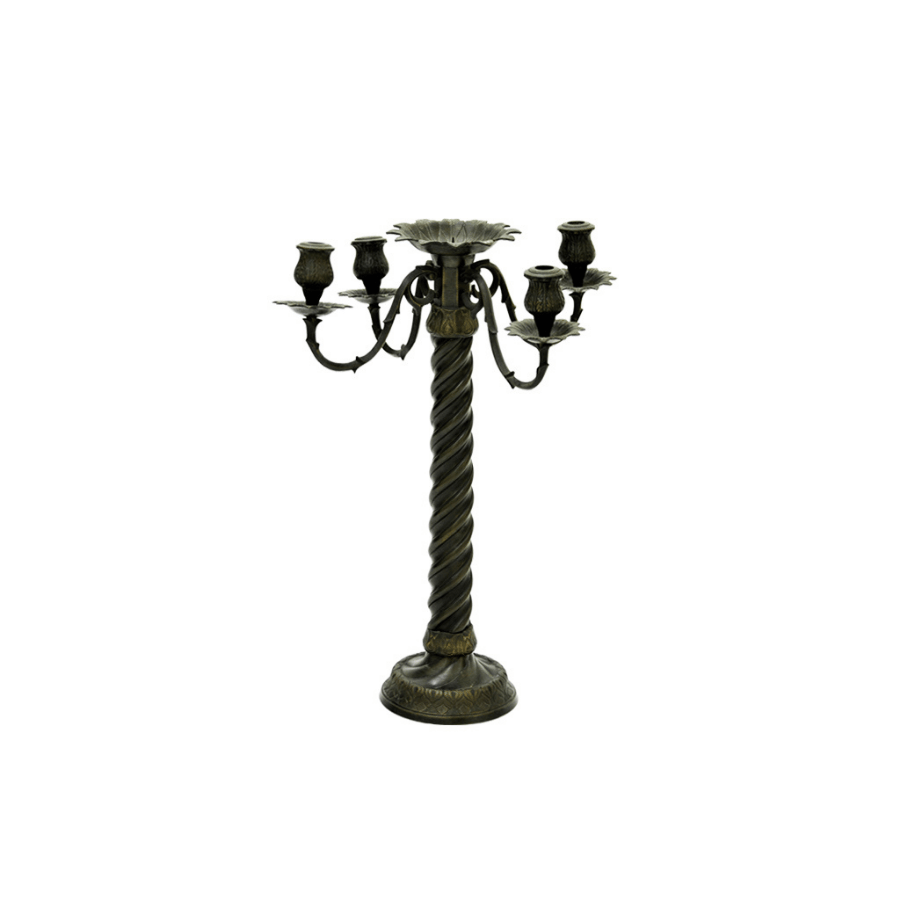 Candelabro Hierro Torneado (4-V)