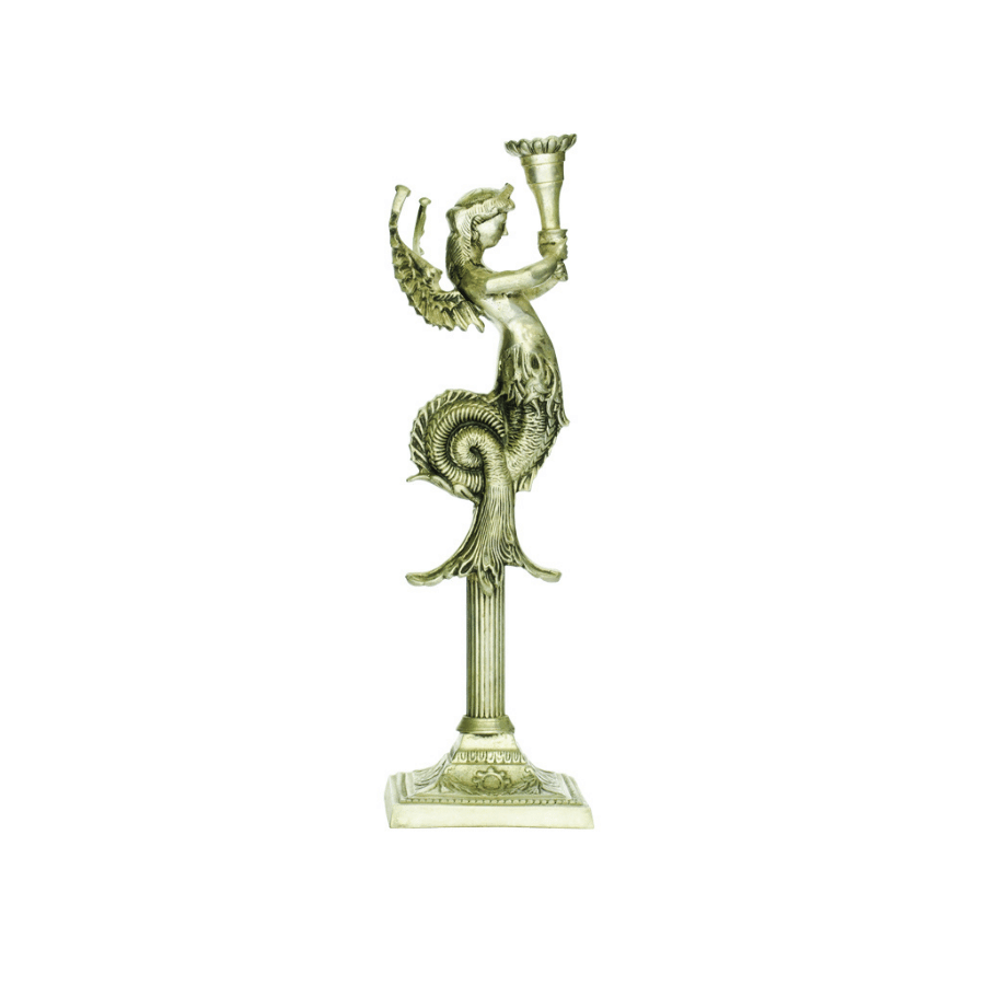 Candelabro Solitario Plata Ala