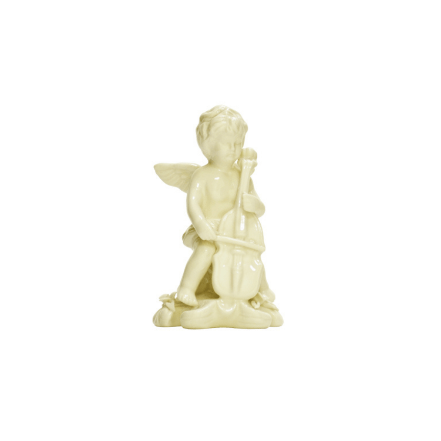 Angel De Porcelana Con Violin Gd