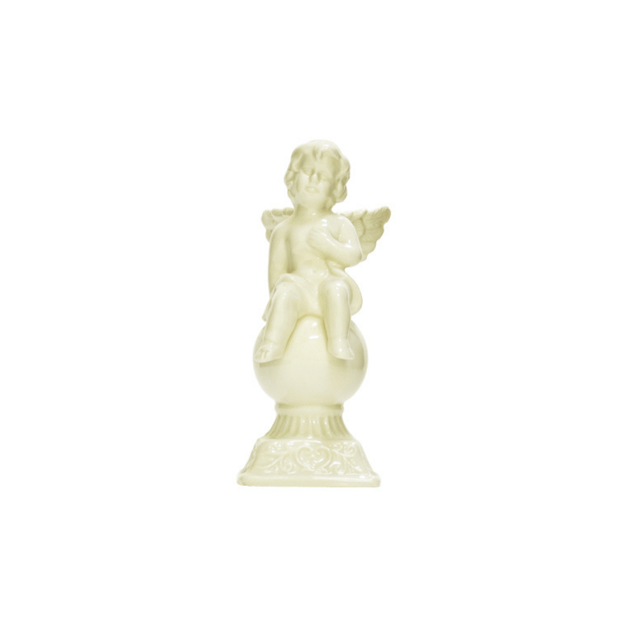 Angel De Porcelana Con Bola