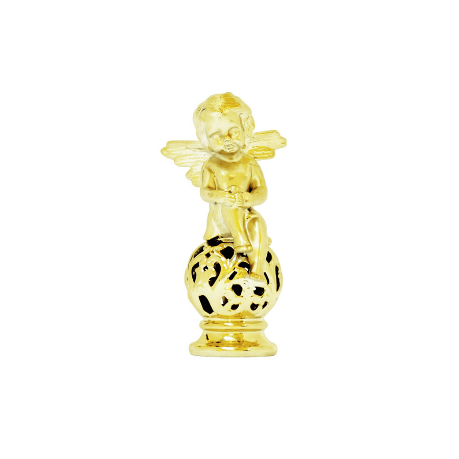 Angel De Porcelana Plateado