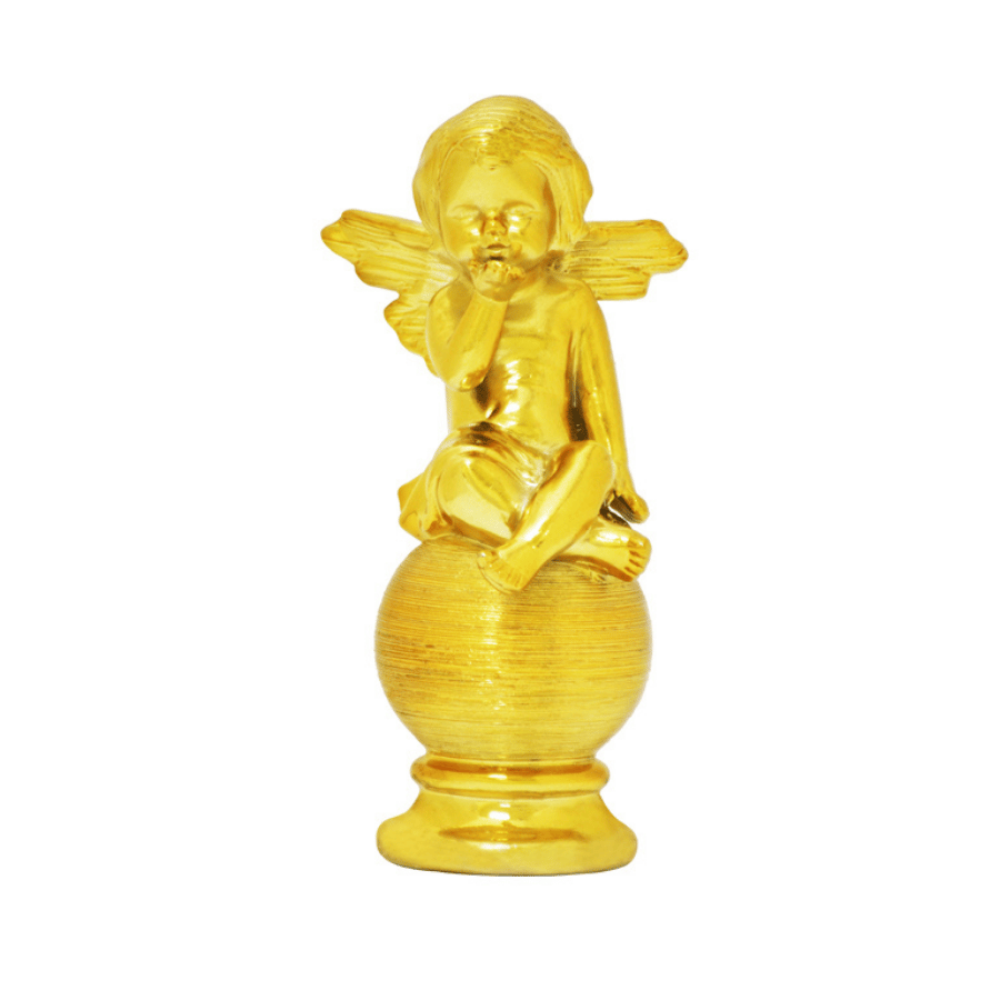 Angel De Porcelana Dorado