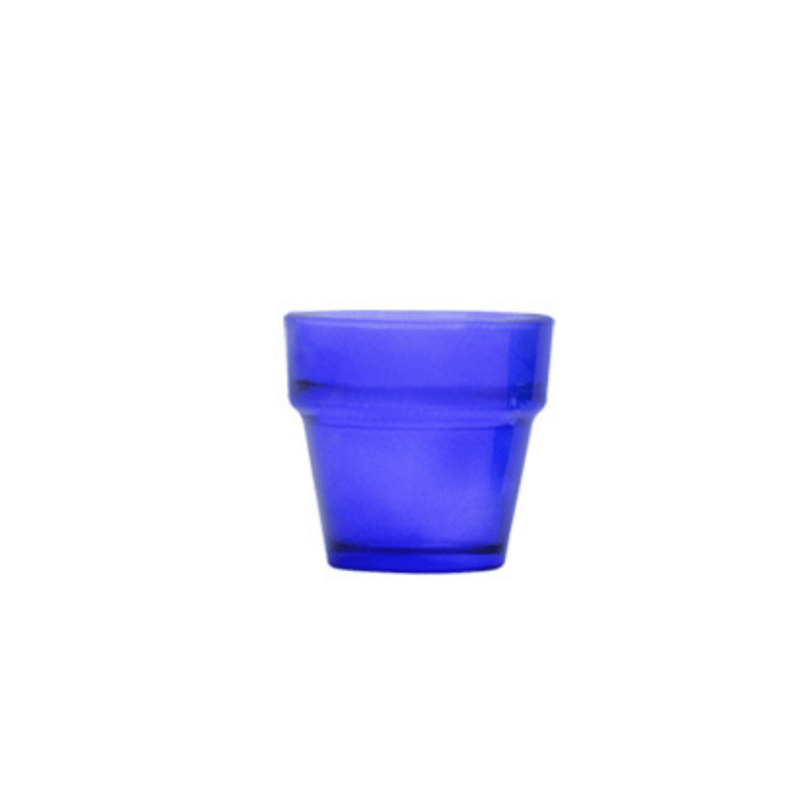 Portavelón Cristal Vaso Azul
