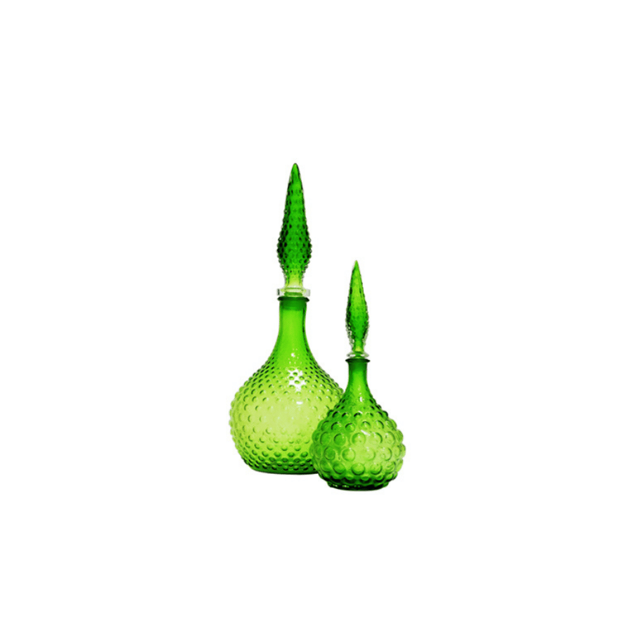 Florero Botella Ch Verde 25