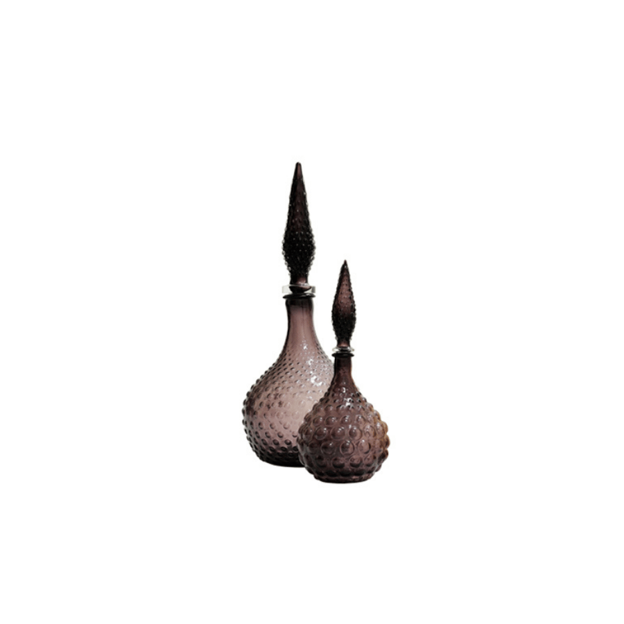 Florero Botella Ch Ambar 16