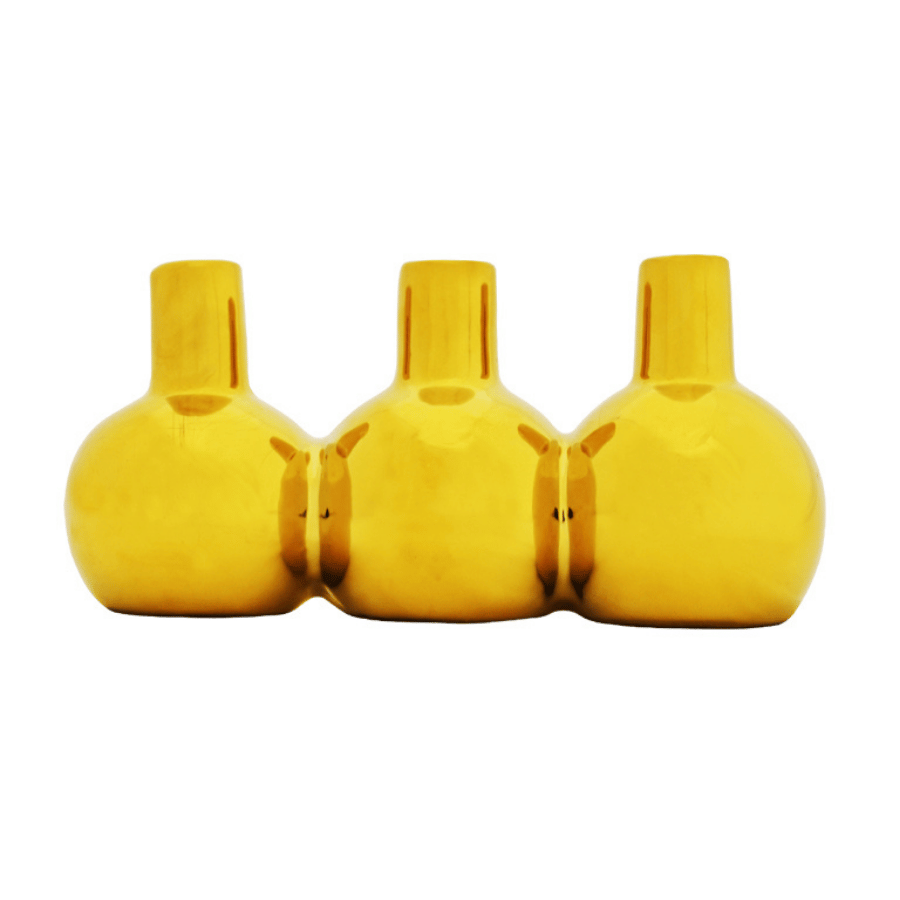 Florero Trio Moderno Dorado