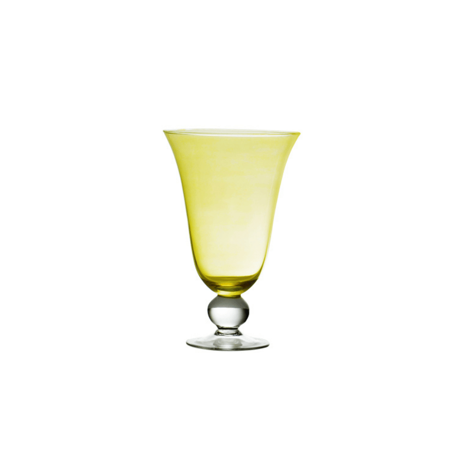 Florero Cristal Dorado Y Clear Tornasol Grande