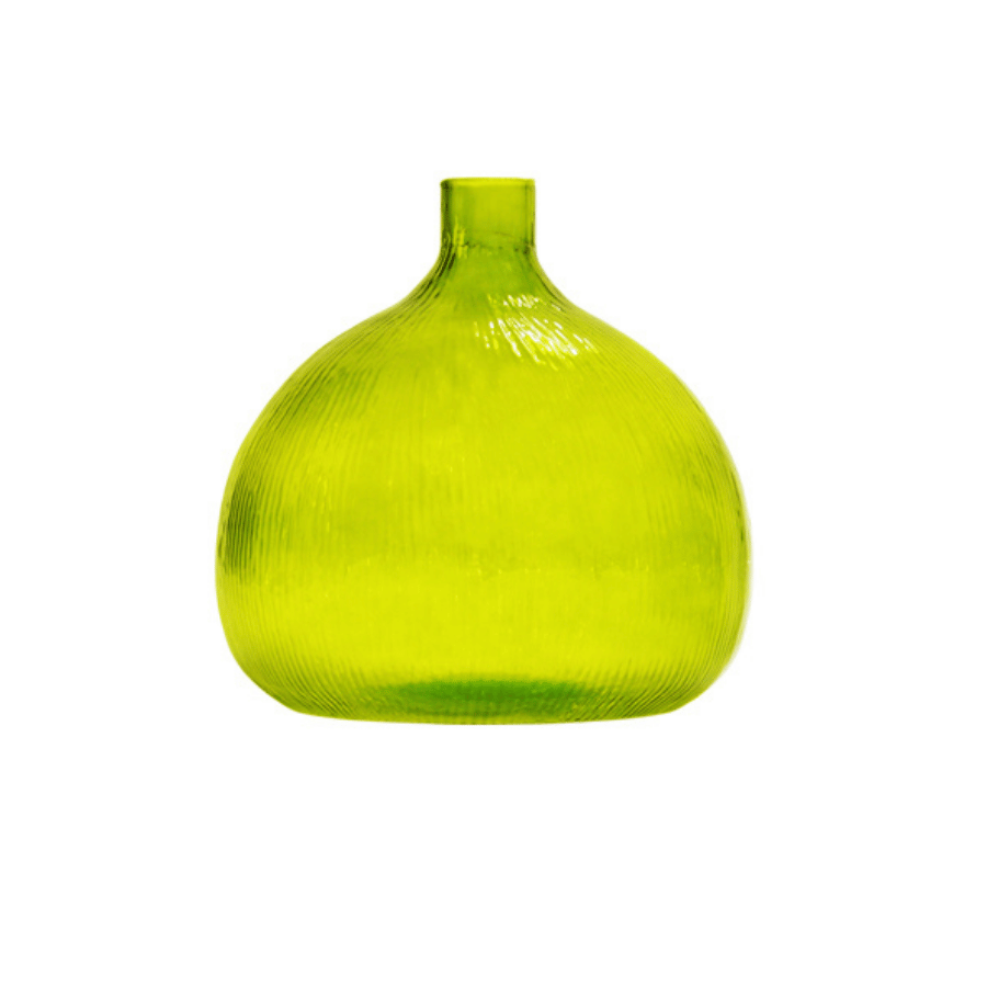 Florero Cristal Cata Verde Gd