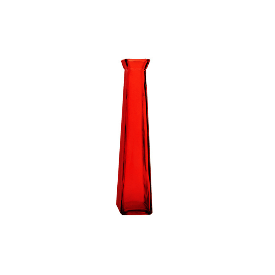 Florero Botellita Roja