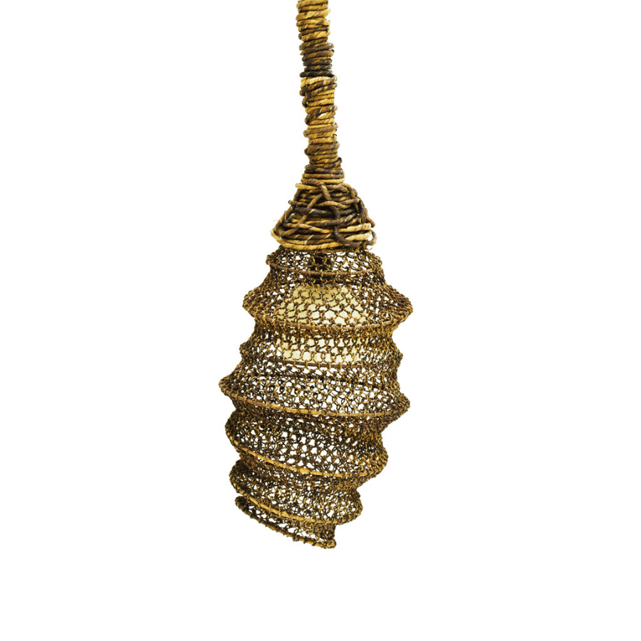 Lampara Colgante Soga Marron36