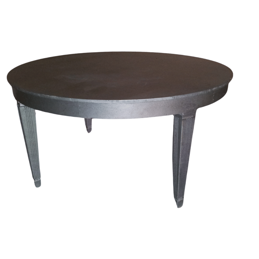 Mesa Estilo Redonda Dorada Rn