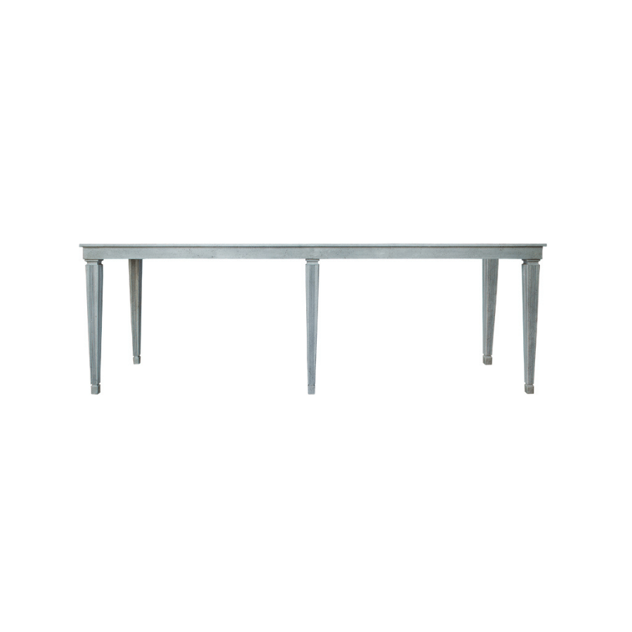 Mesa Estilo Champagnera Plateada Rn / 128*39*44