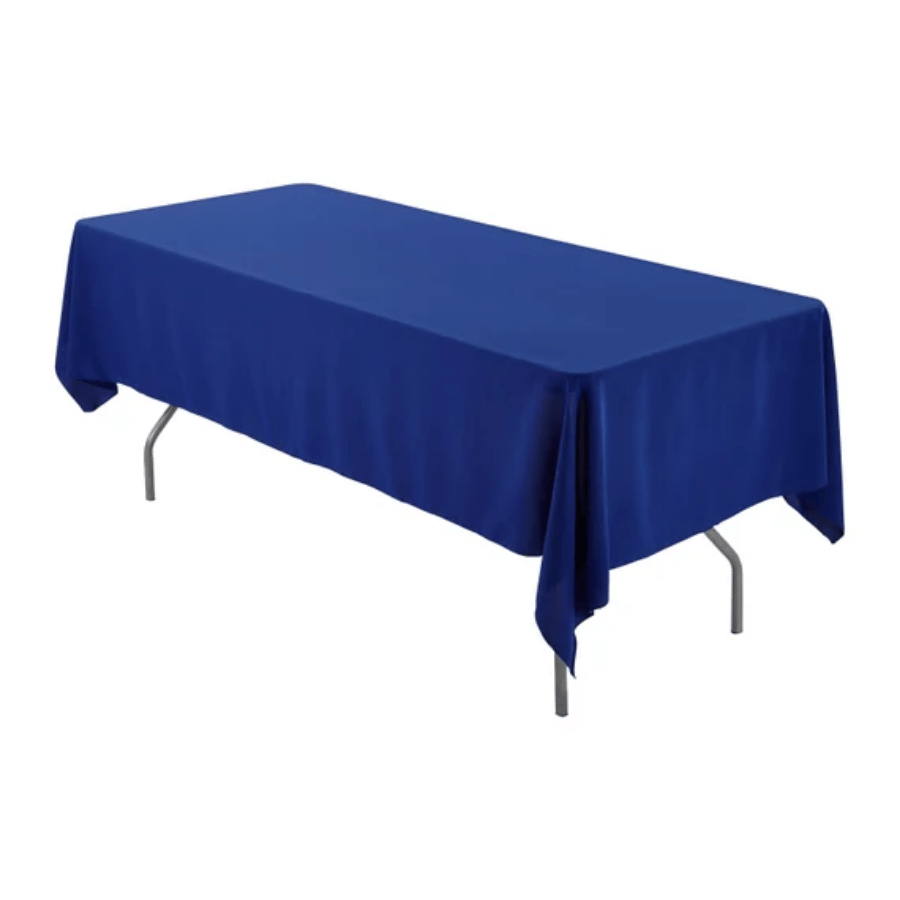 Mant Rect Poli Azul Royal