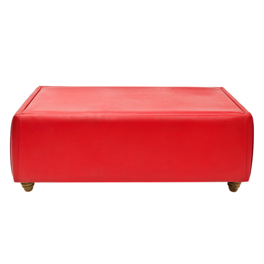 Otoman Club Mesa Doble Rojo / 50*26*20