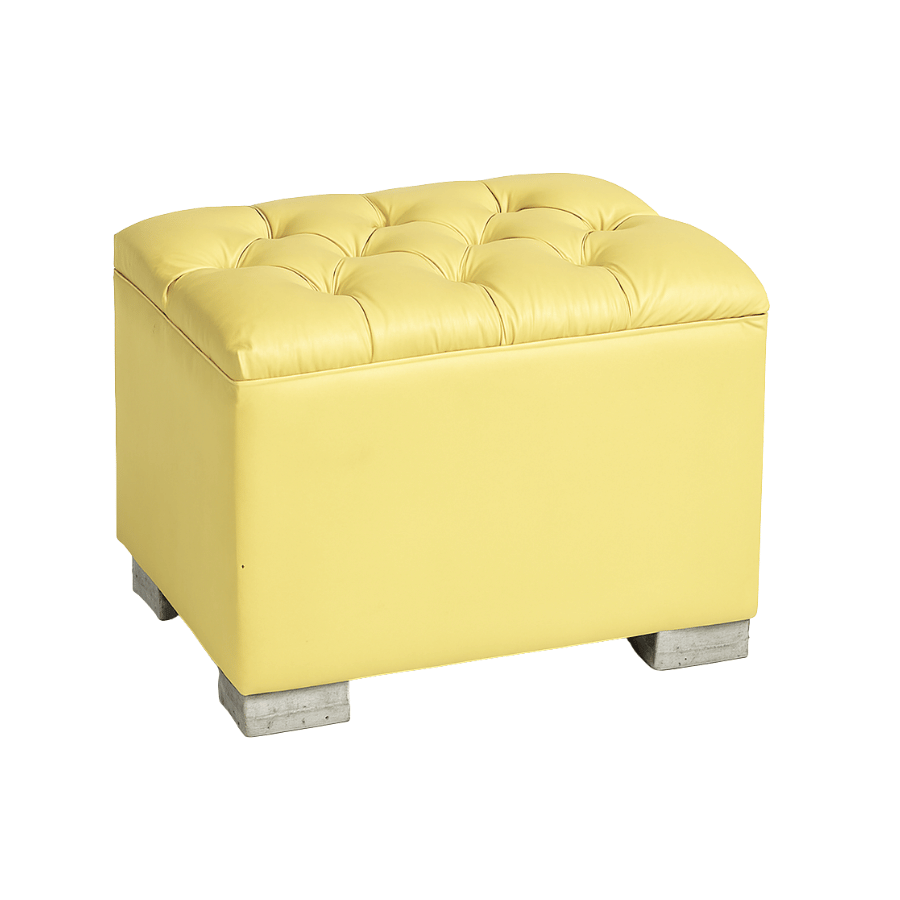 Otoman Glamour Cuadrado Verde Manzana / 20*25*20