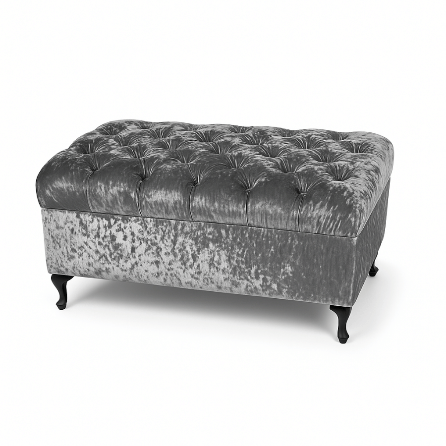 Otoman Velvet Posh Gris