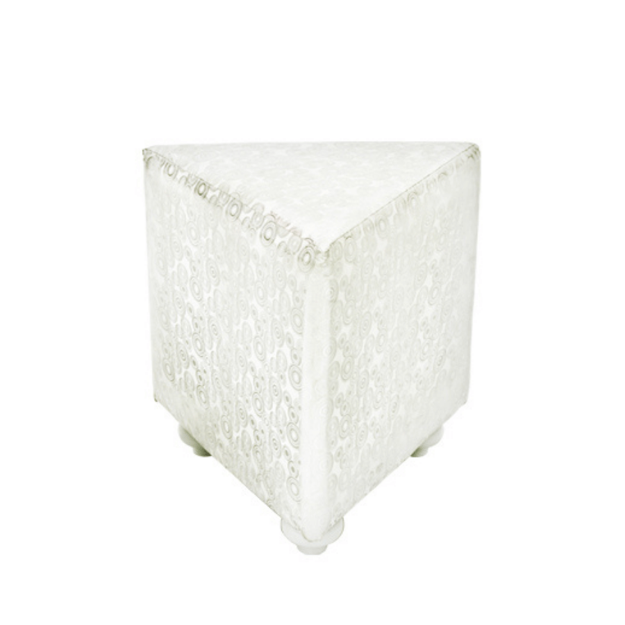 Otoman Psicodelico Tringular Blanco / 20*18