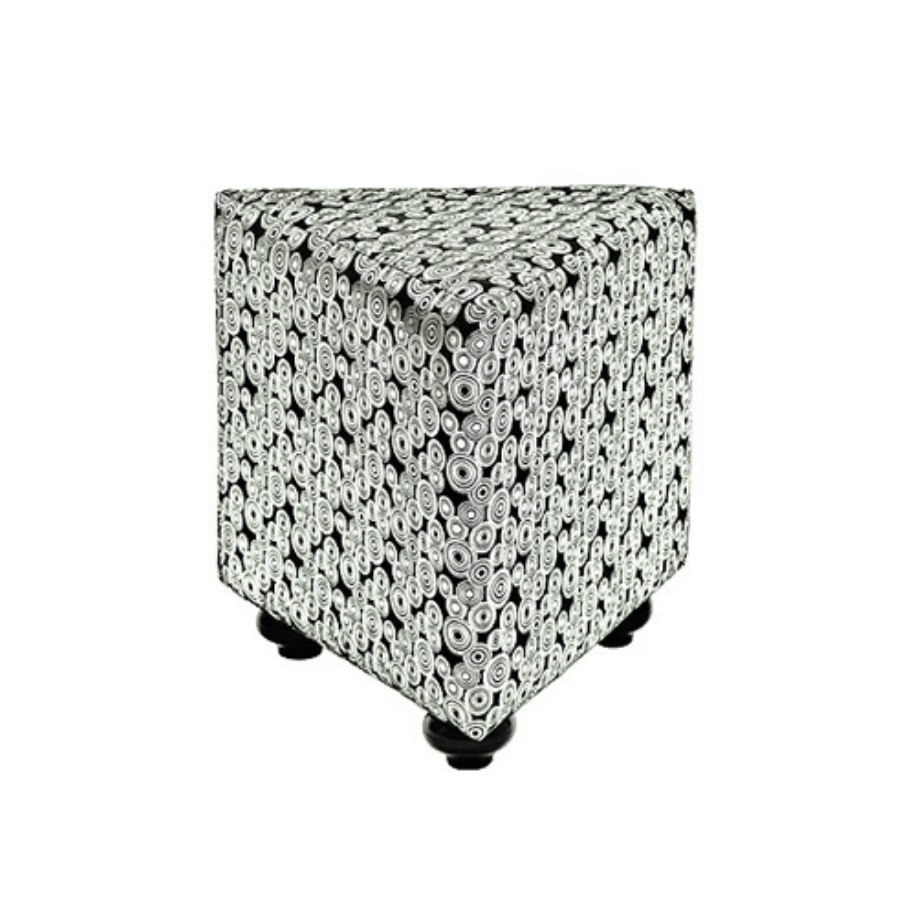 Otoman Psicodelico Triangular Negro / 20*18