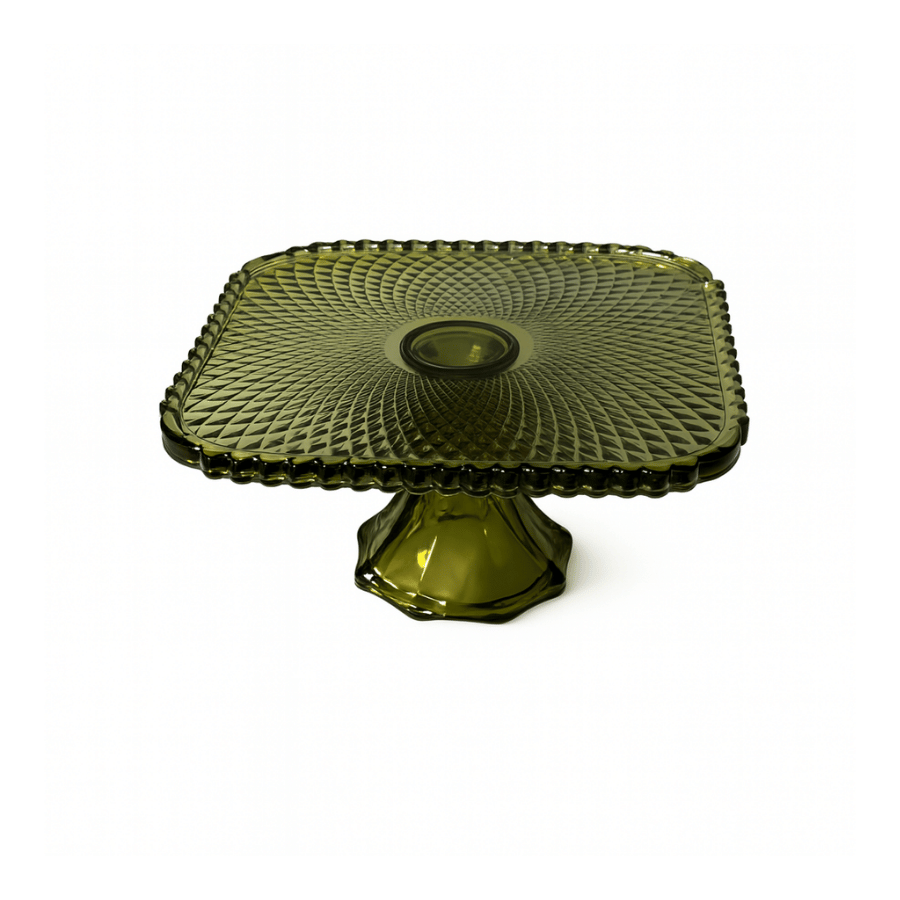 Pie Cristal HOLIDAY Cuad Verde 8*8