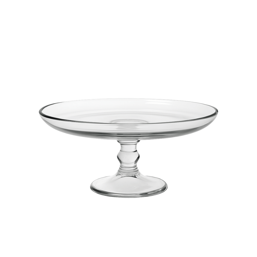 Pie Cristal Liso Transparente 13"