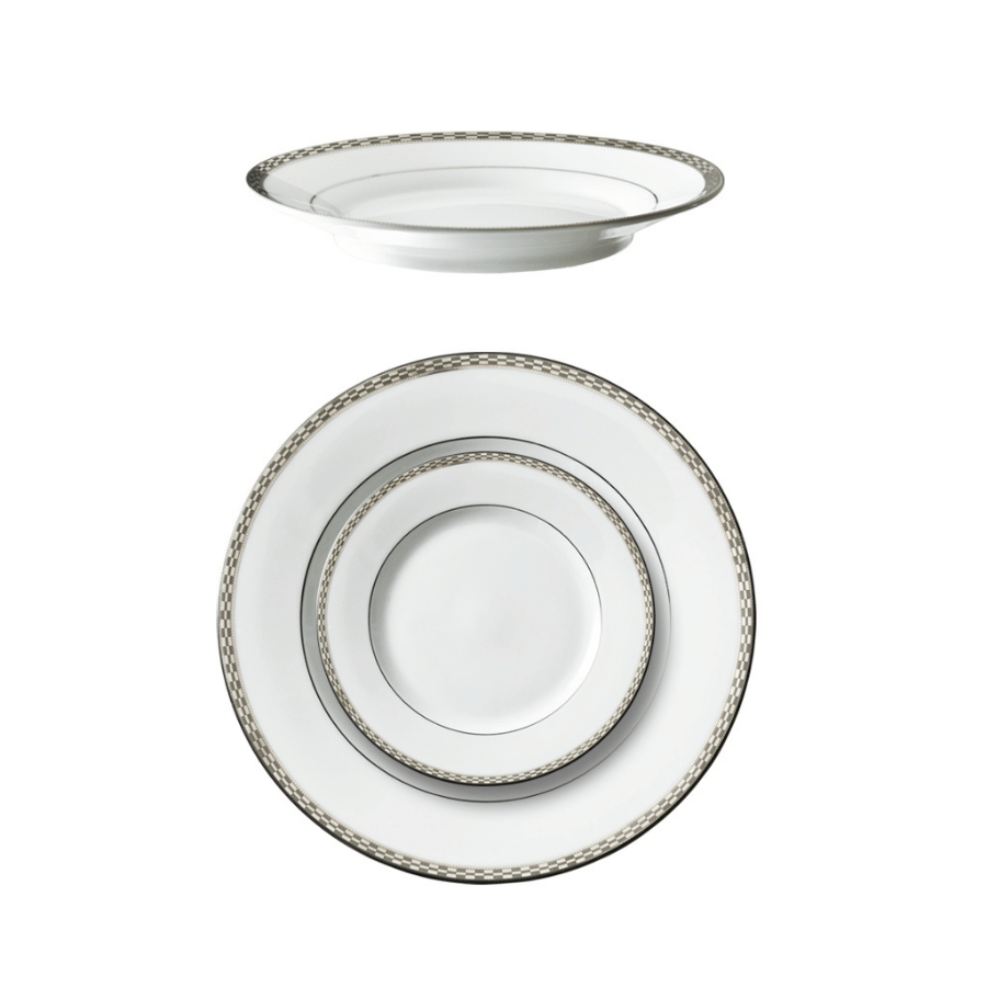 Plato Buffet Orilla Plateada
