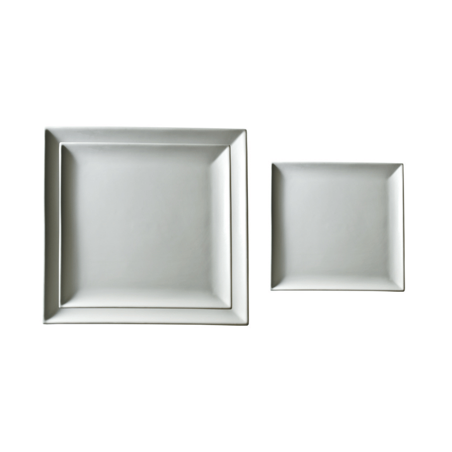 Plato Sitio Alex Cuadrado Blanco
