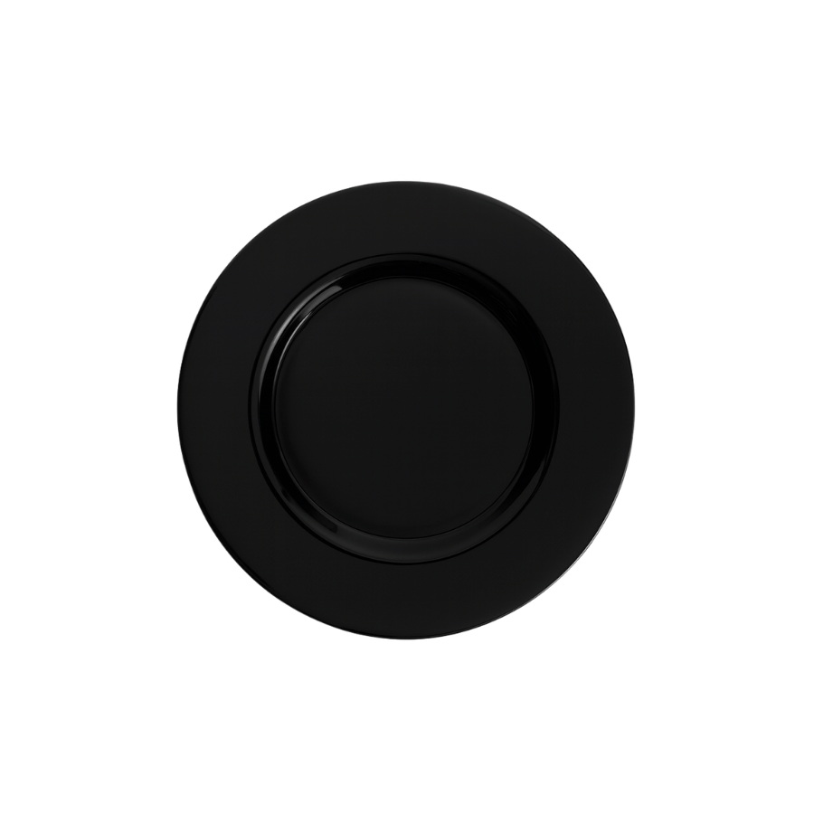 Plato Sitio Porcelana Negro