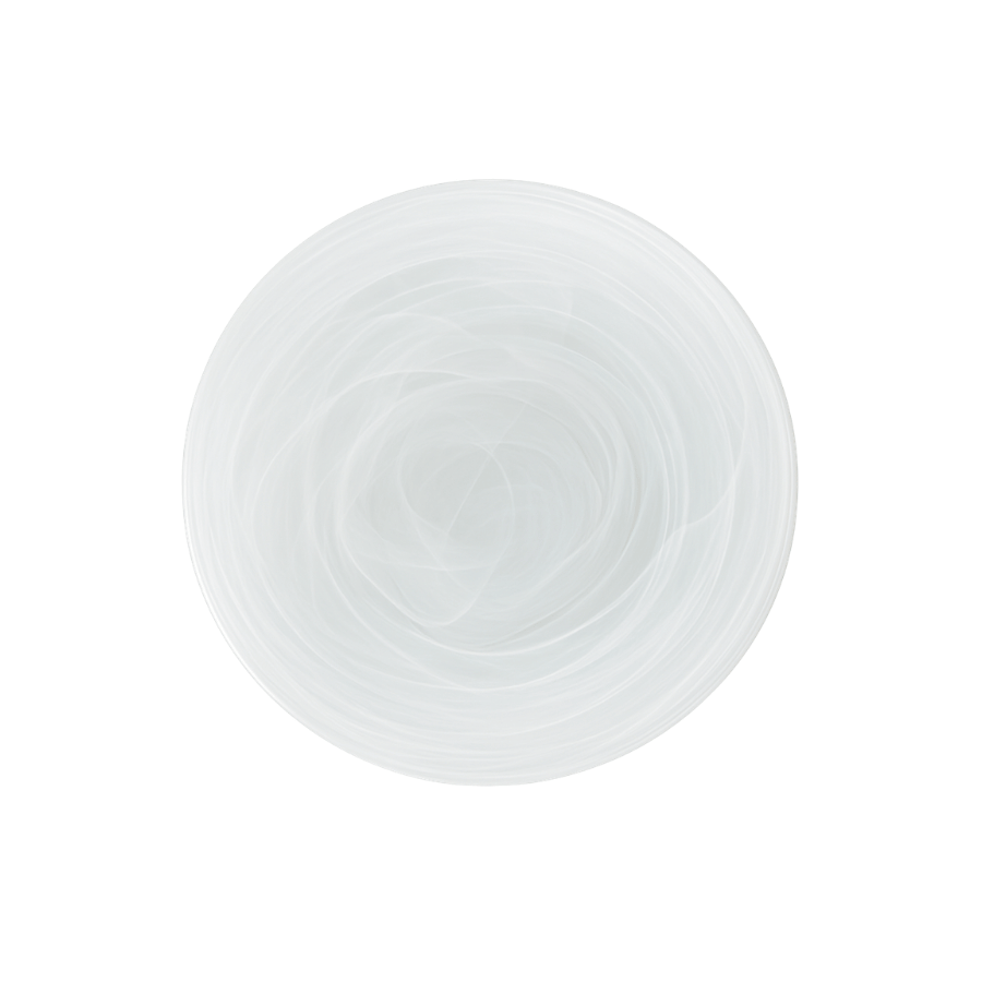Plato Sitio Blanco Jaspeado