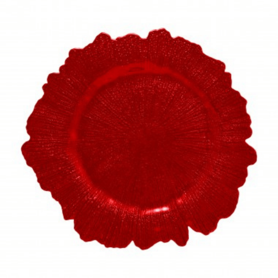 Plato Sitio Sponge Rojo