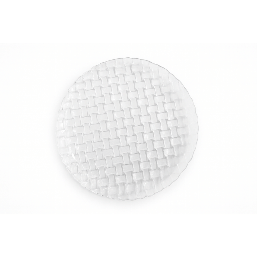 Plato Sitio Cristal TEJIDO Transparente