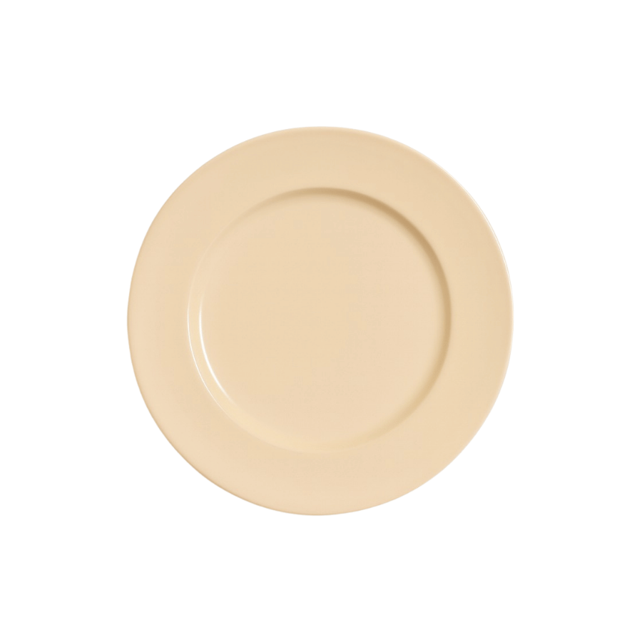 Plato Sitio Crema Metal Liso