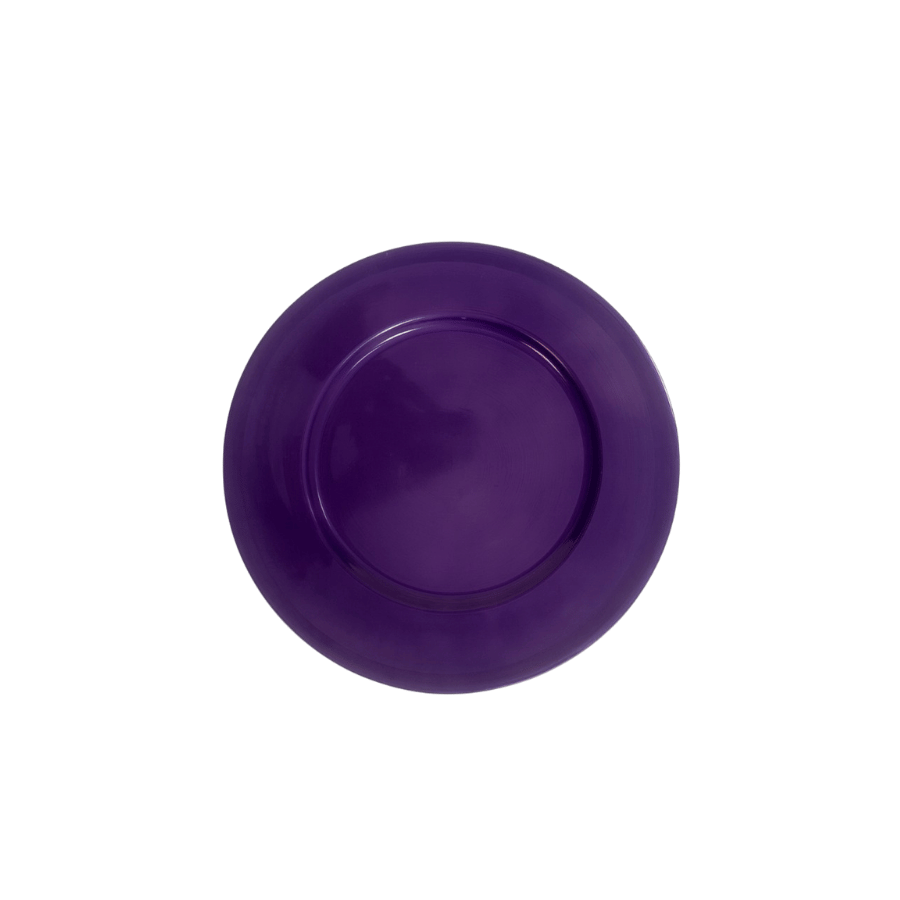 Plato Sitio Morado Metal Liso