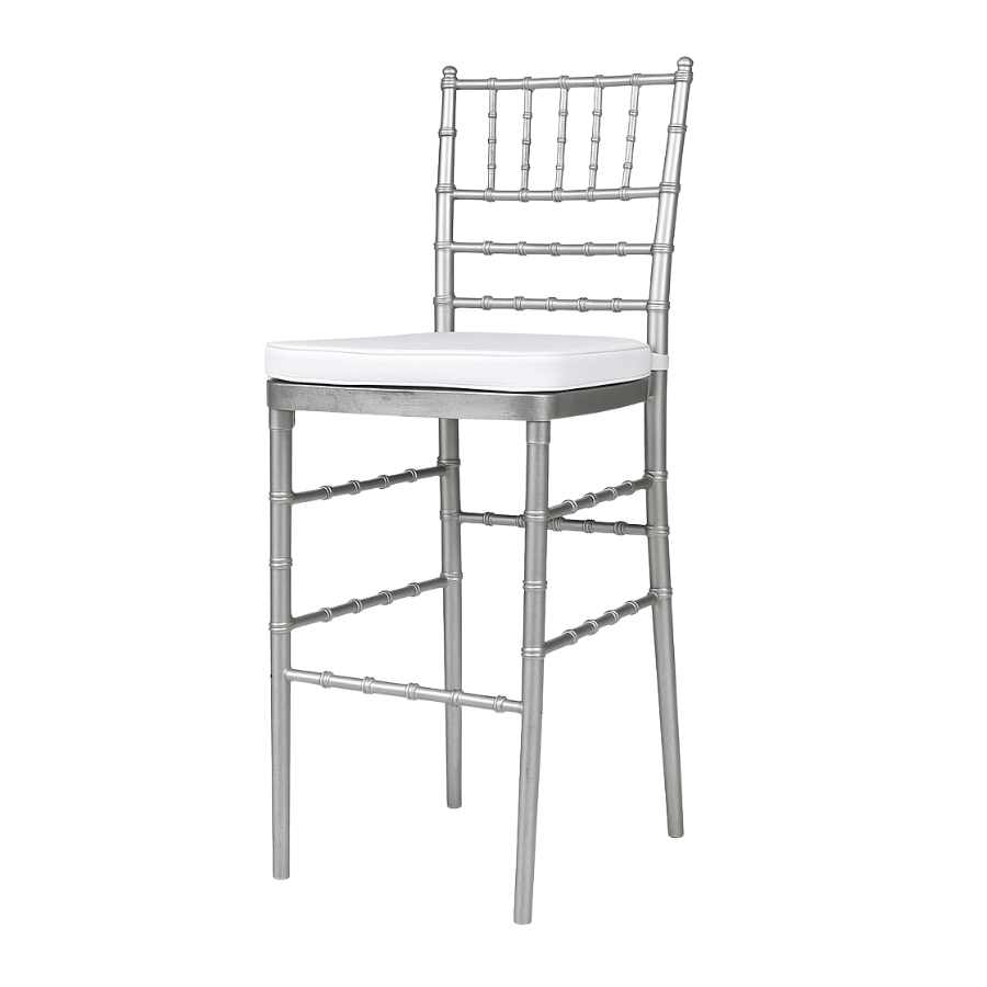 Taburete Chiavari Plateada