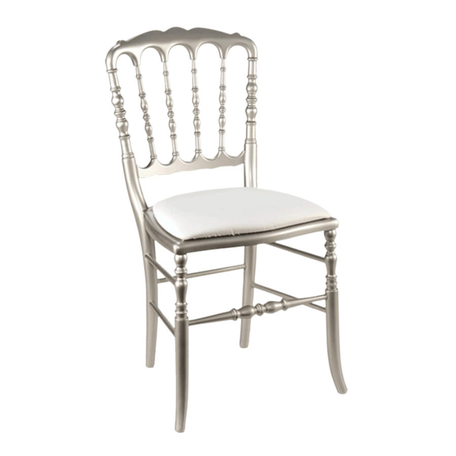 Silla Napoleon Plateada