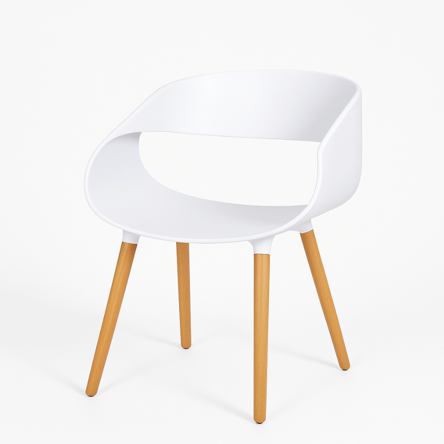 Silla Moderna Blanca