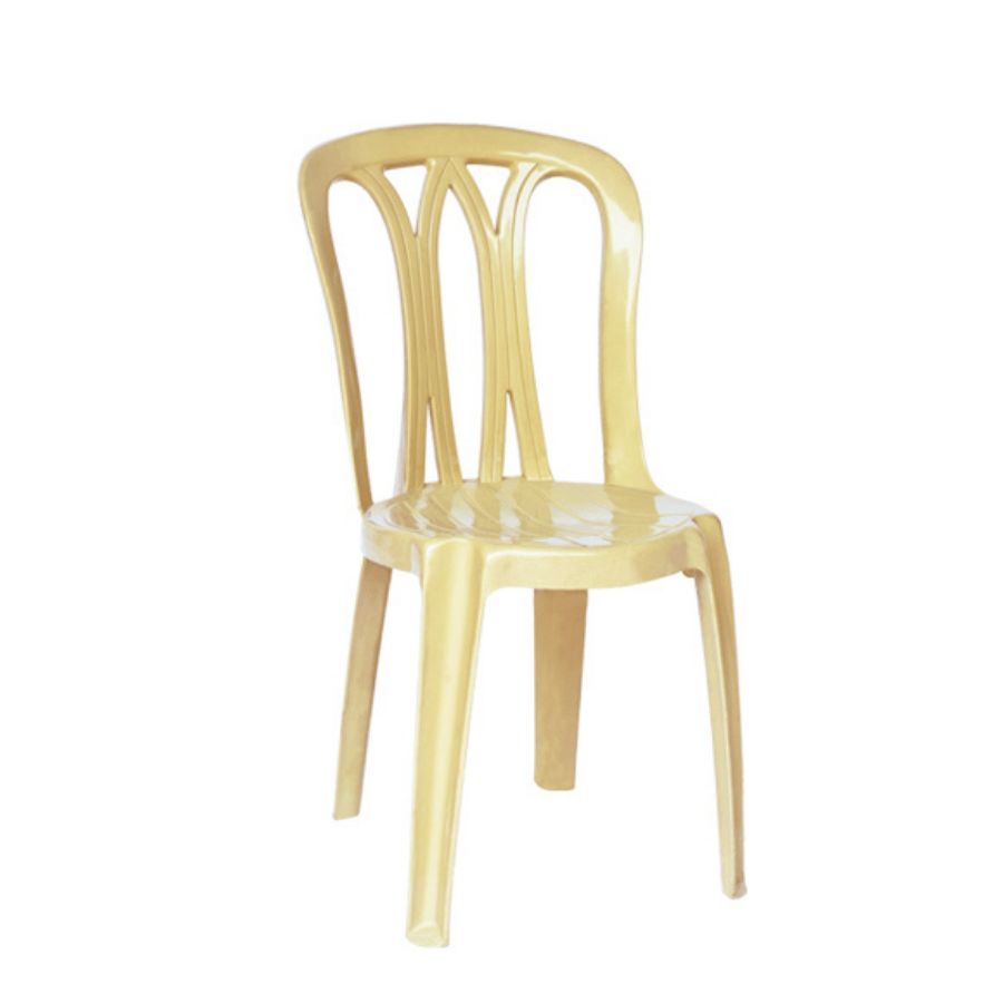 Silla Plastica Crema Sin Brazo