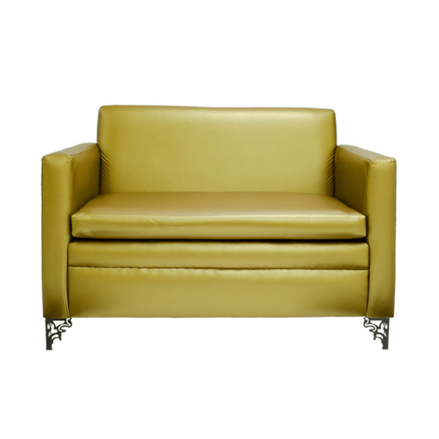 Sofa Club Rect Dorado / 48*37*20