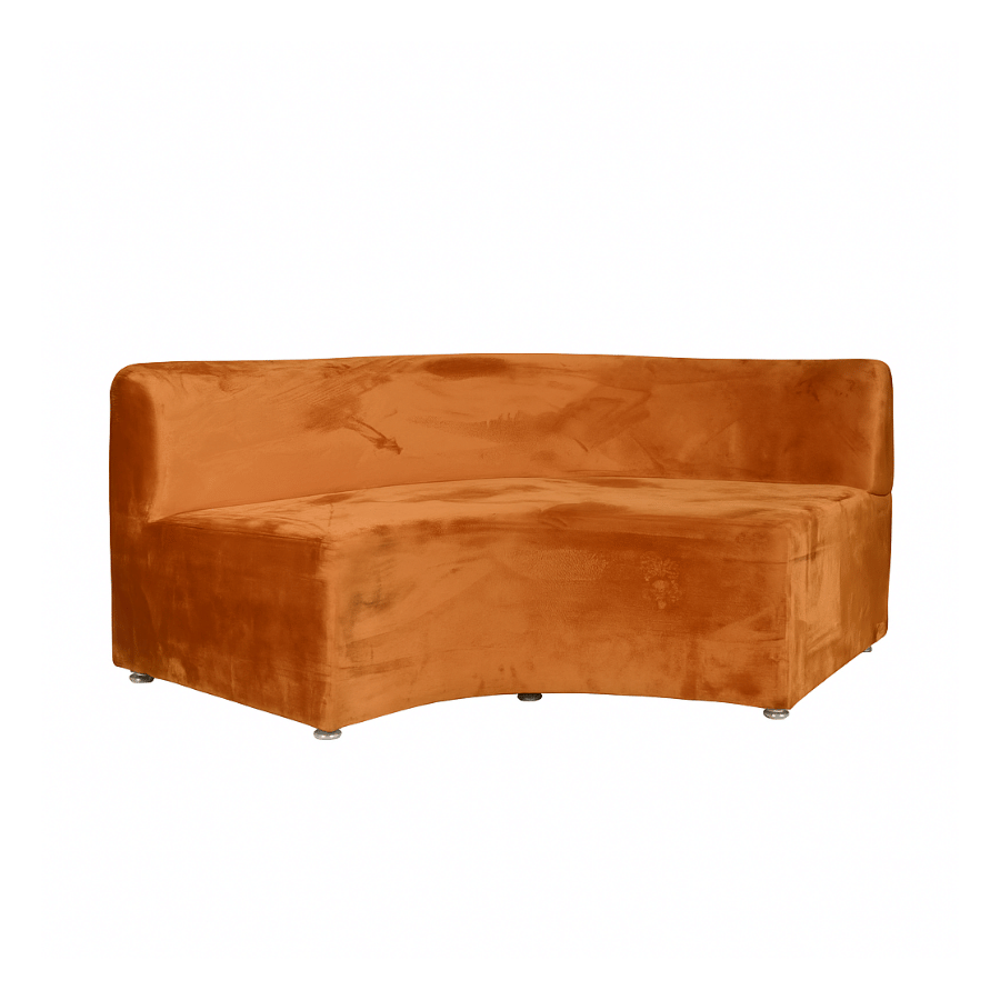 Sofa Corvo Belvet Marrón-Ocre