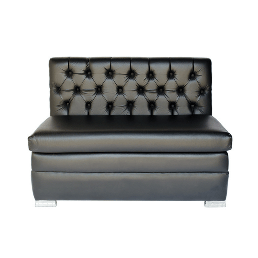 Sofa Glamour Rect. Canvas Gris/ 48*37*20