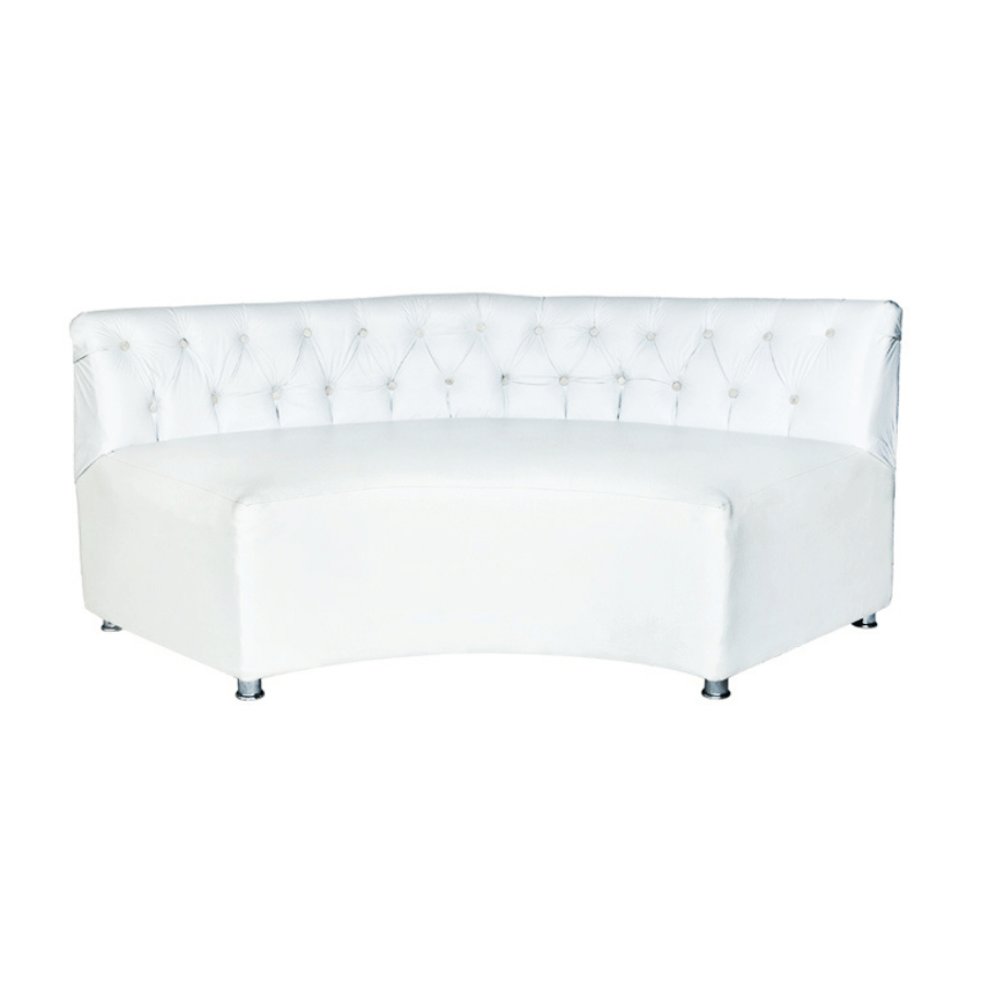 Sofa Glamour Corvo De Tres Blanco / 81*33*23