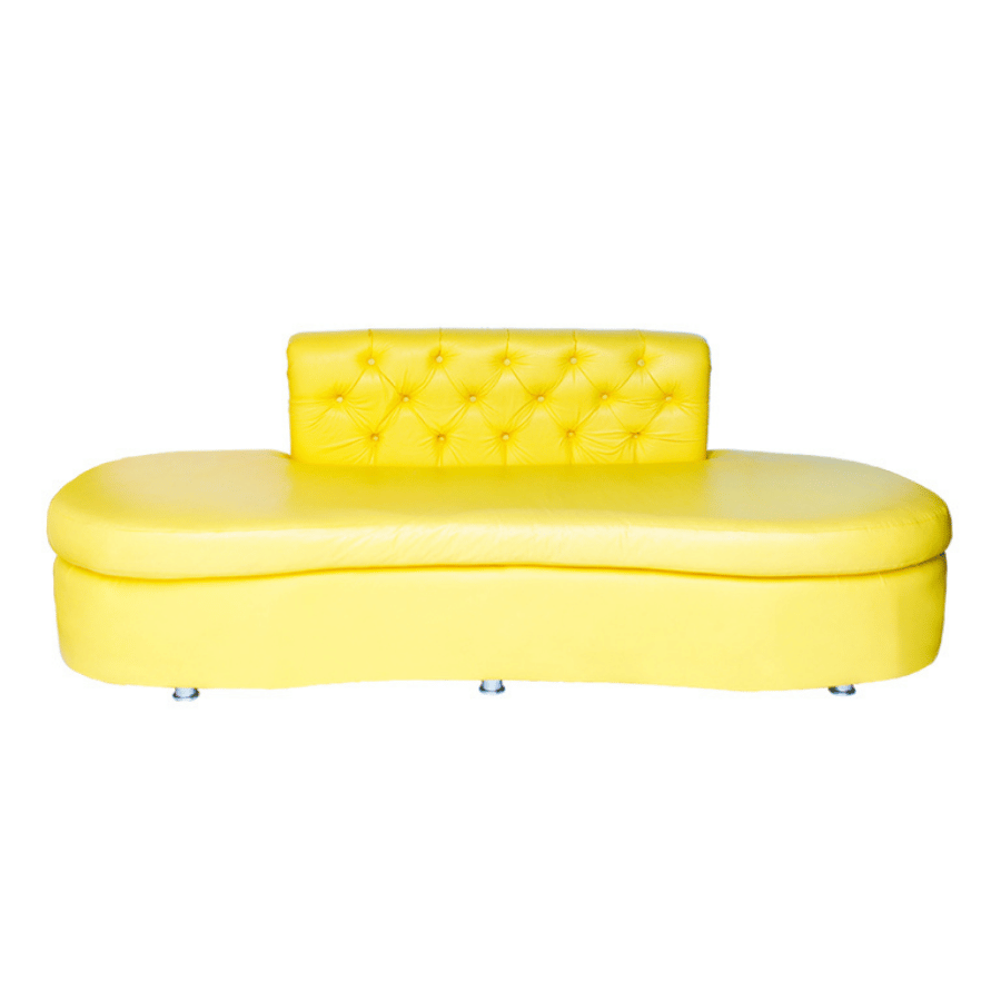 Sofa Glamour Amarillo / 94*35*34